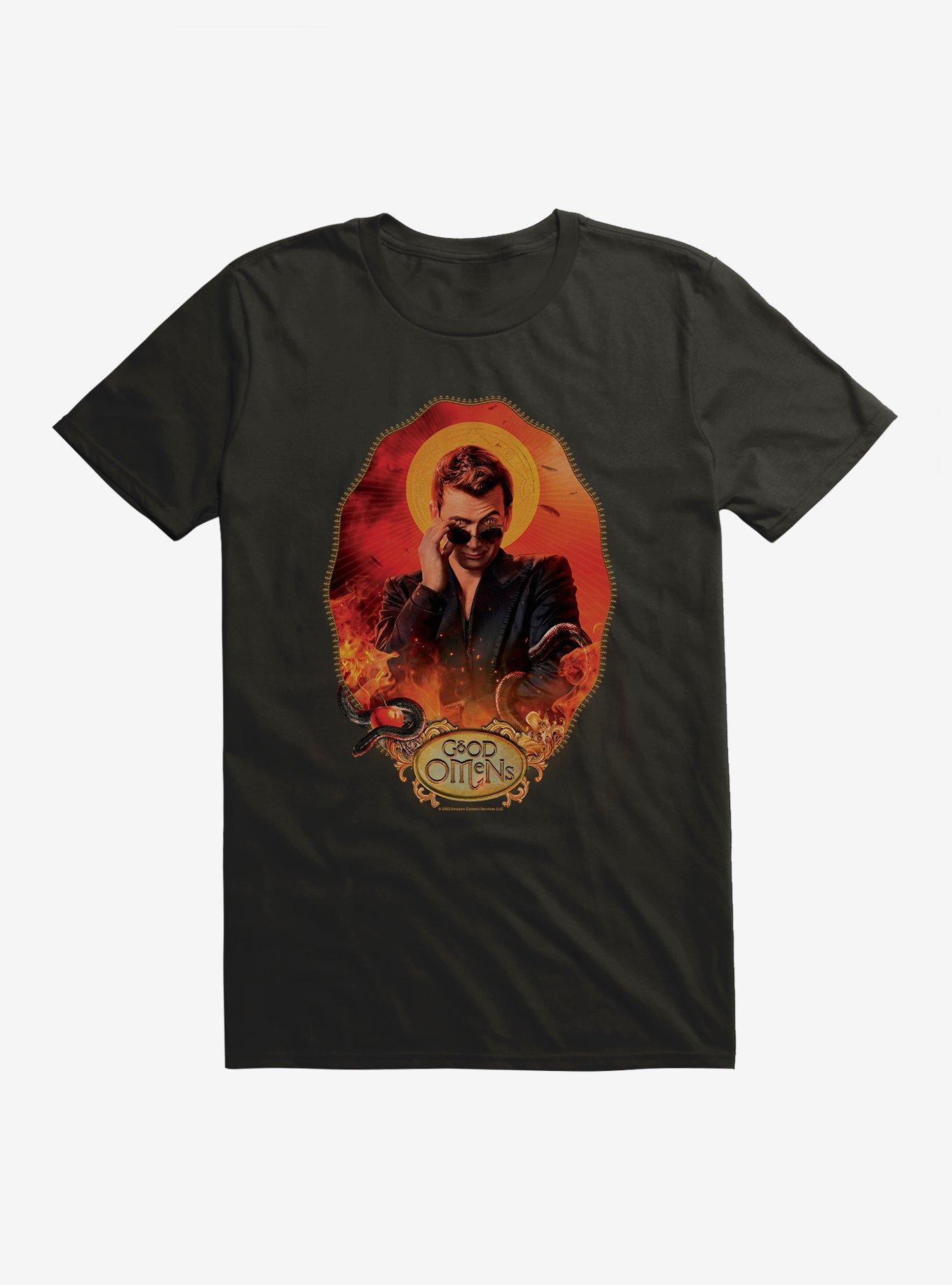 Good Omens Crowley Portrait T-Shirt, , hi-res