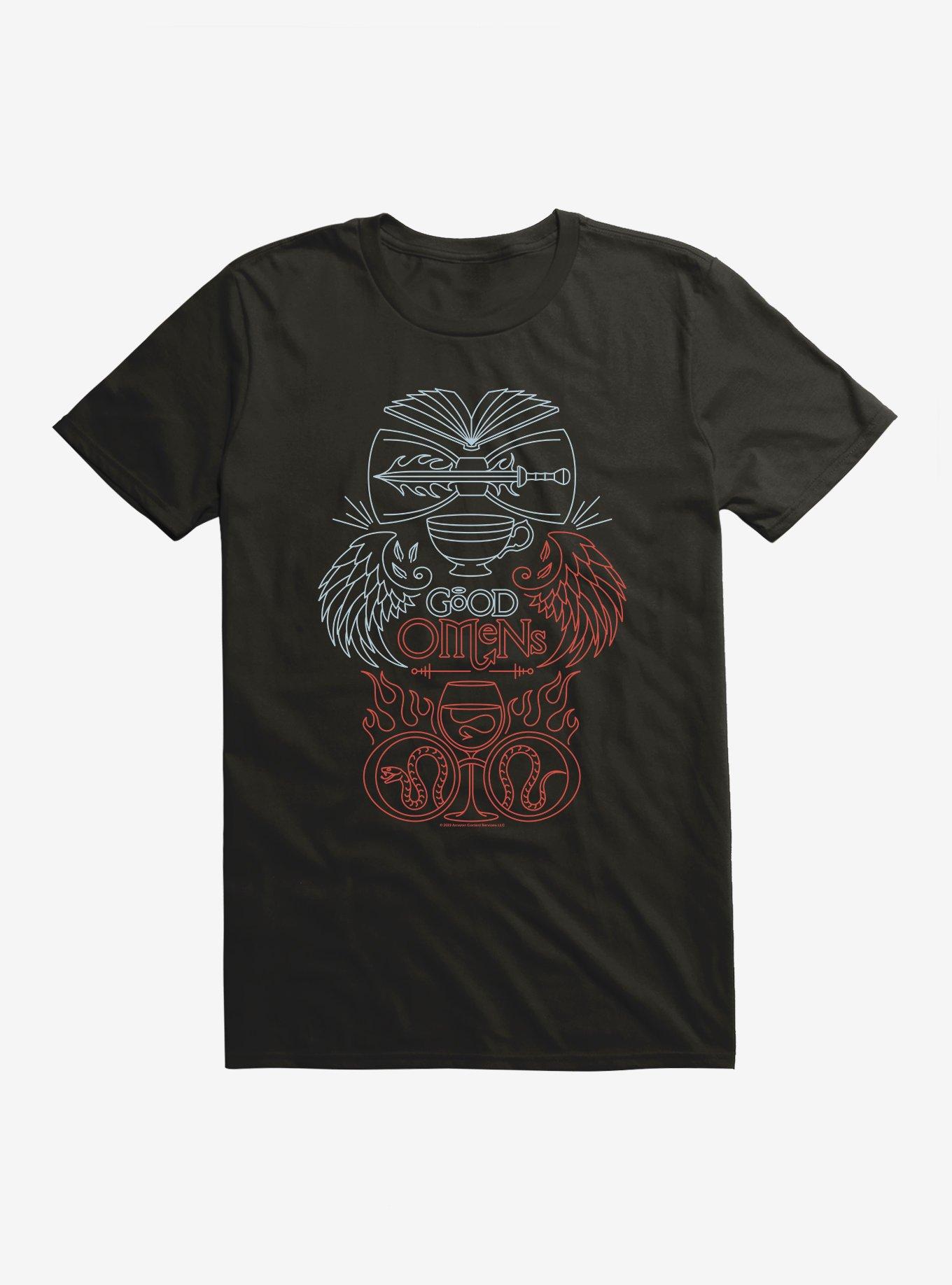 Good Omens Line Art T-Shirt, , hi-res