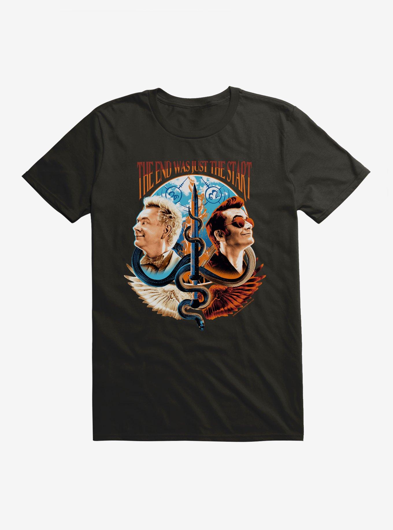 Good Omens The End Was Just The Start T-Shirt, , hi-res