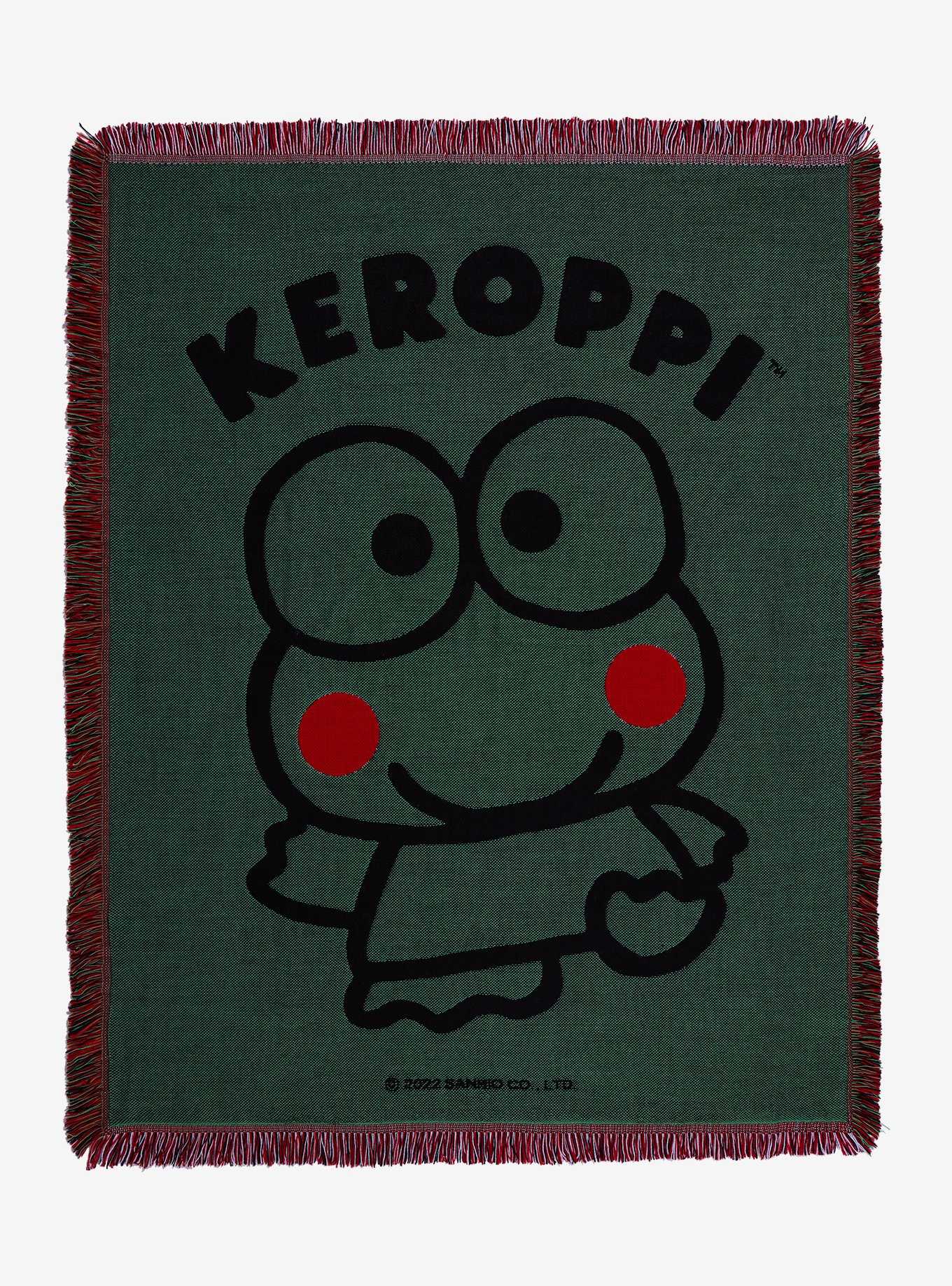 Sanrio Keroppi Jacquard Tapestry Throw, , hi-res