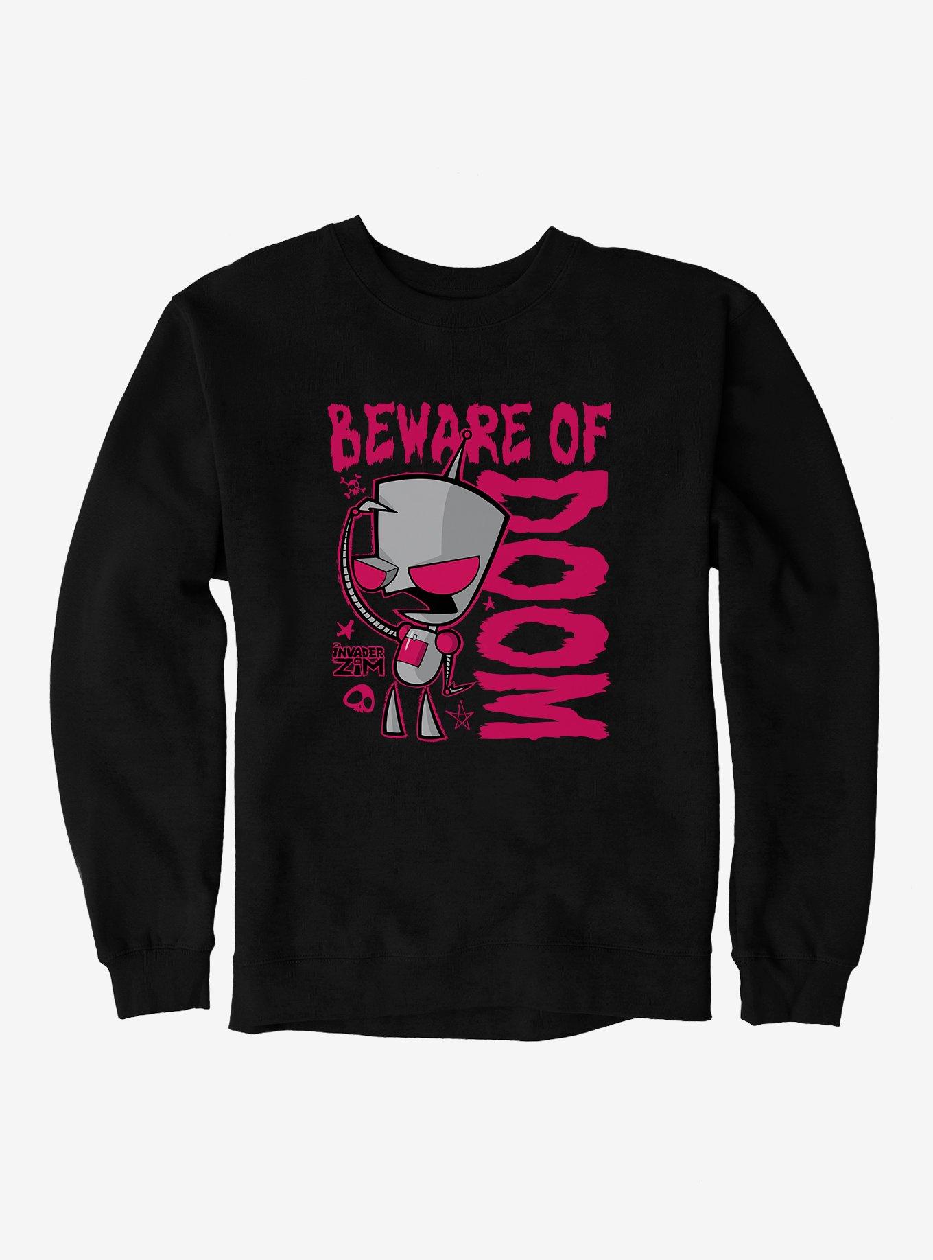 Invader Zim Beware Of Doom Sweatshirt, , hi-res