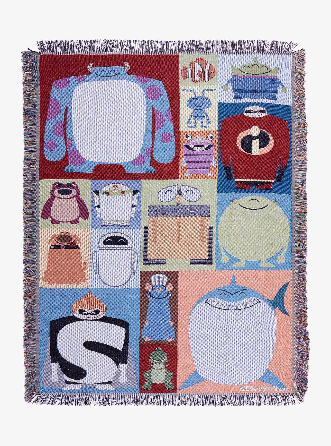 Disney Pixar Multi-Character Squared Tapestry Throw, , hi-res