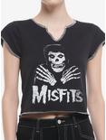 Misfits Crimson Ghost Notched Girls Baby T-Shirt, BLACK, hi-res