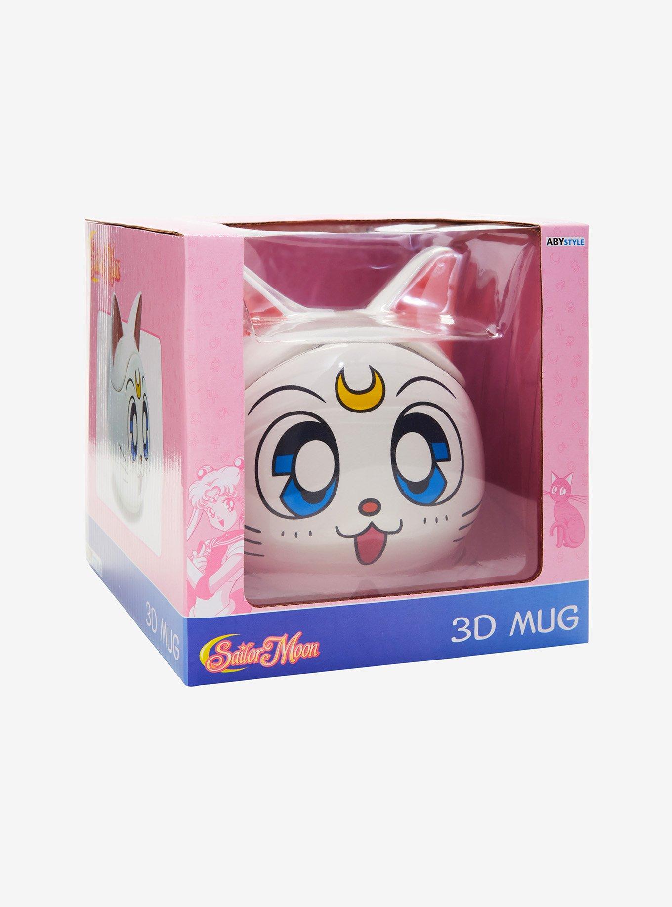 Pretty Guardian Sailor Moon Artemis Figural Mug With Lid, , hi-res