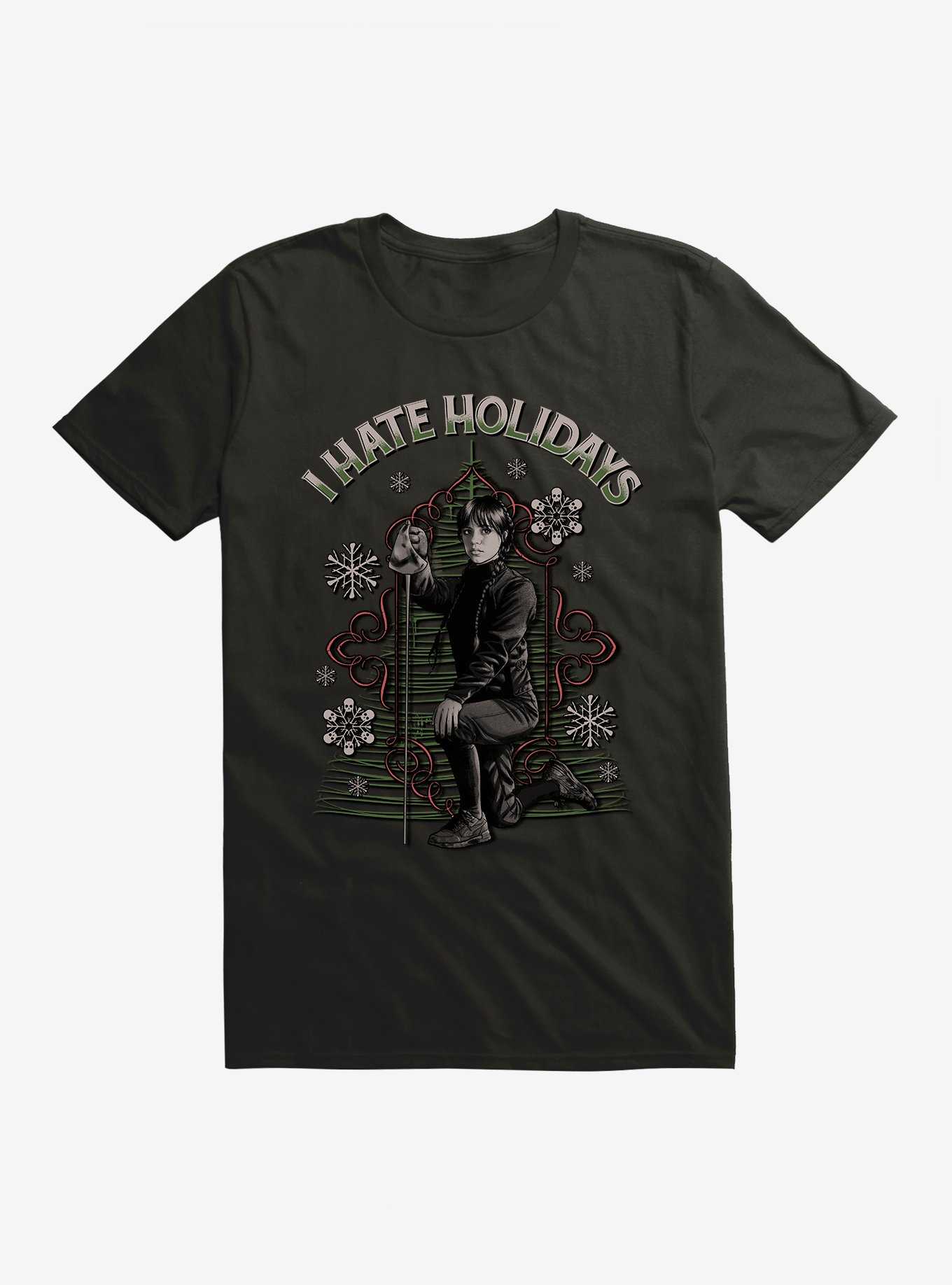 Wednesday I Hate Holidays T-Shirt, , hi-res