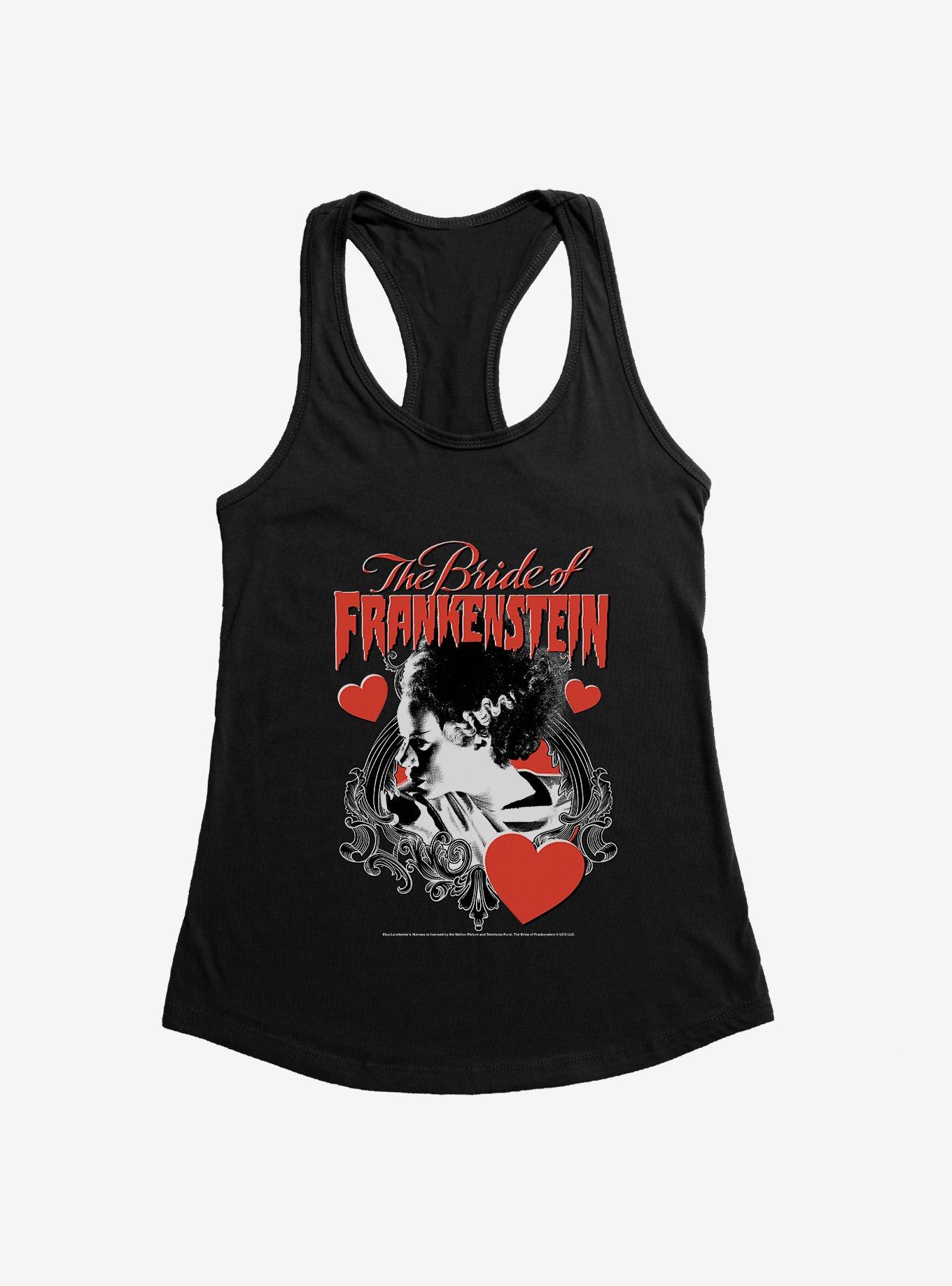 The Bride Of Frankenstein Bride With Hearts Girls Tank, , hi-res