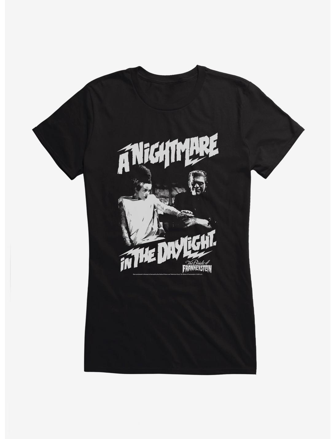 The Bride Of Frankenstein A Nightmare In The Daylight Girls T-Shirt, BLACK, hi-res