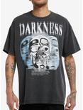 Social Collision® Darkness Skull Oversized T-Shirt, BLUE, hi-res