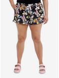 Disney Mickey Mouse & Friends Girls Lounge Shorts Plus Size, MULTI, hi-res