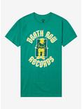 Death Row Records Puff Print Logo Boyfriend Fit Girls T-Shirt, GREEN, hi-res