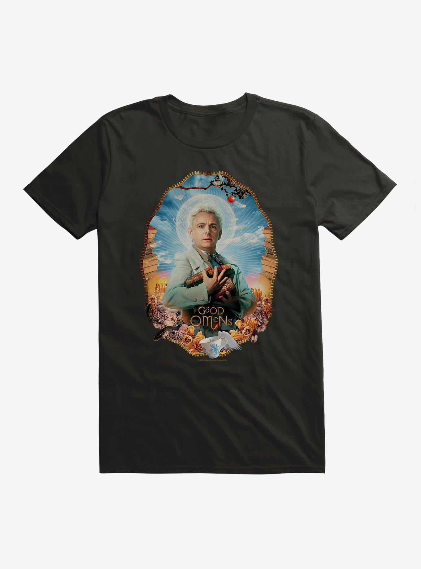 Good Omens Aziraphale Portrait T-Shirt, , hi-res