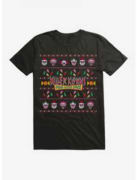 Killer Klowns From Outer Space Ugly Christmas Sweater Pattern T-Shirt, , hi-res