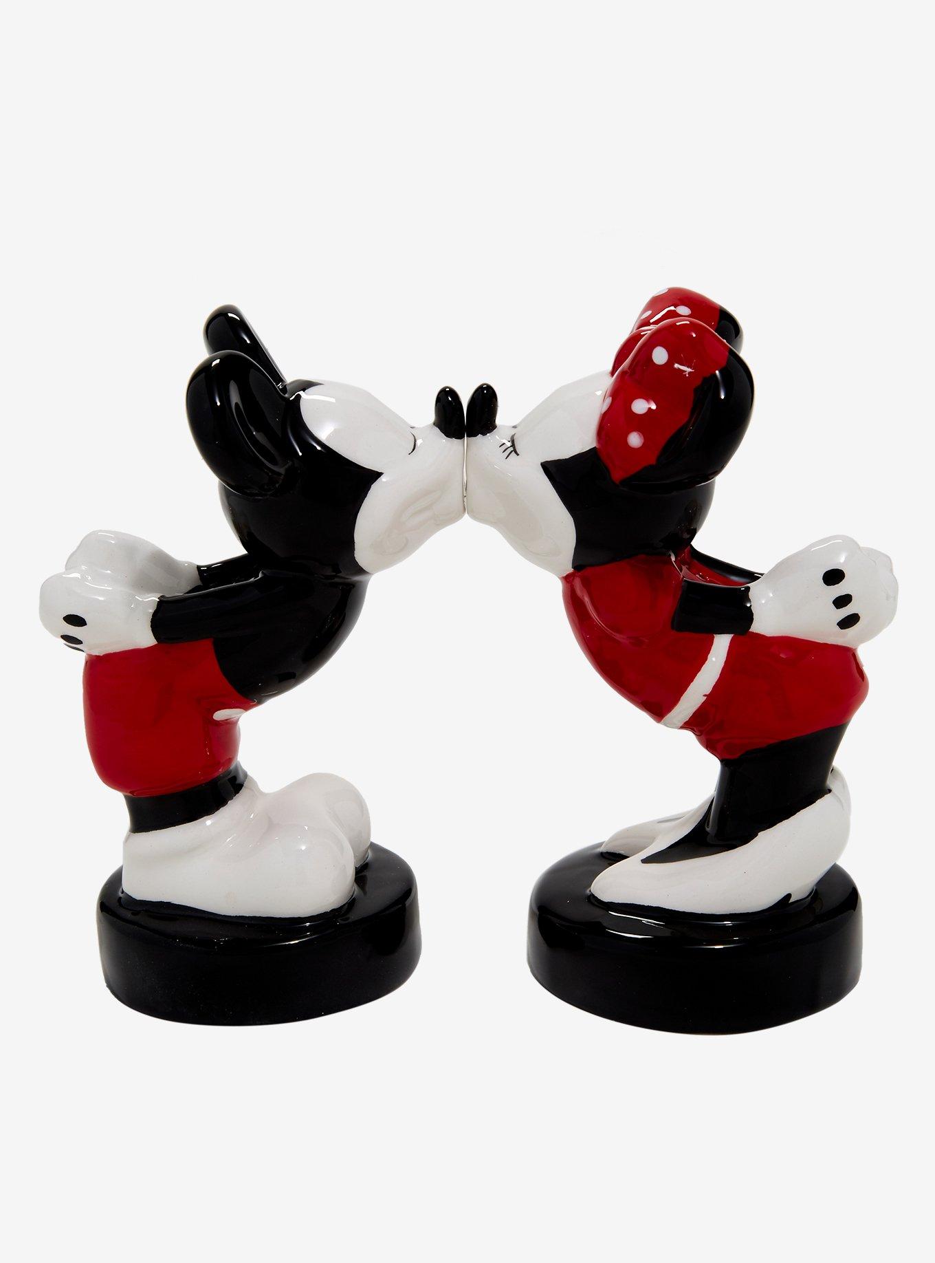 Disney Minnie & Mickey Kissing Salt & Pepper Shakers, , hi-res