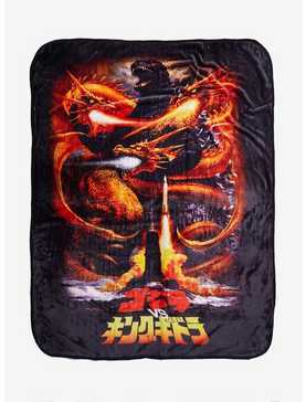 Godzilla Movie Poster Fleece Throw, , hi-res