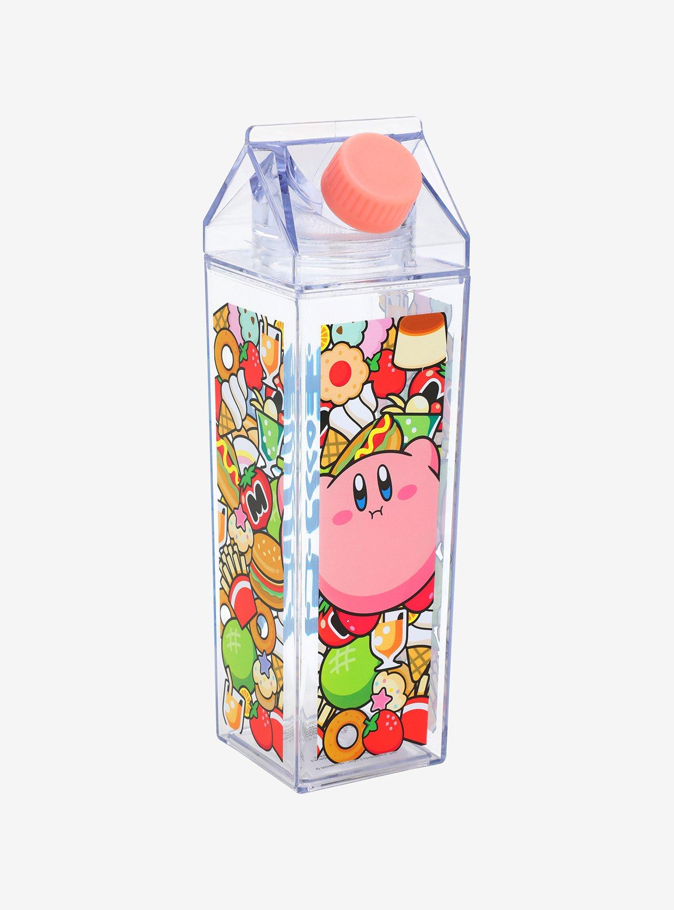 Nintendo Kirby Foods Milk Carton Water Bottle