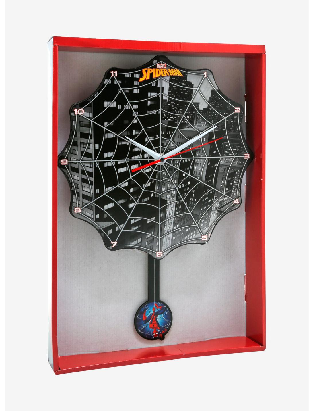 Marvel Spider-Man Web Clock, , hi-res