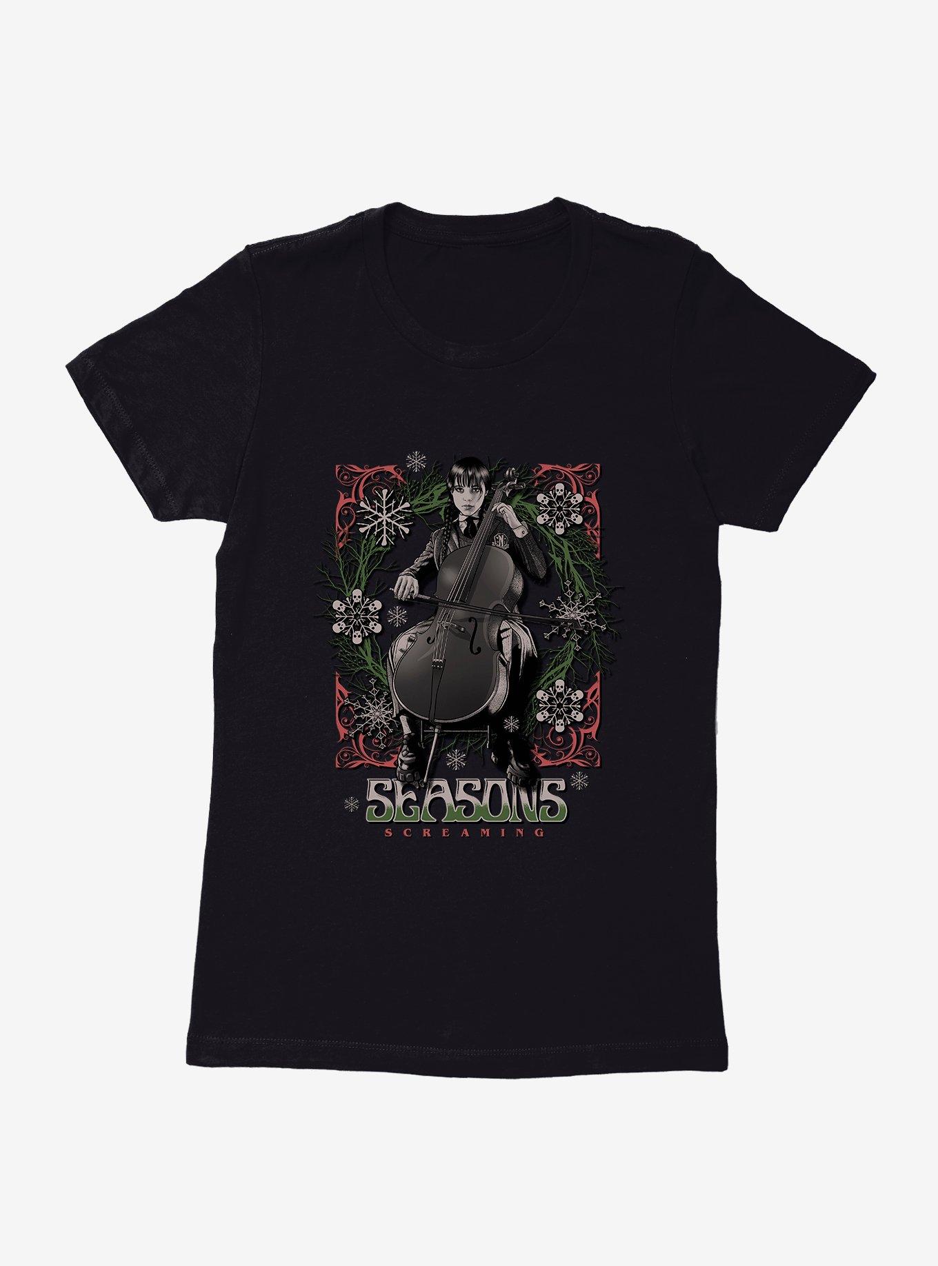 Wednesday Seasons Screaming Womens T-Shirt, , hi-res