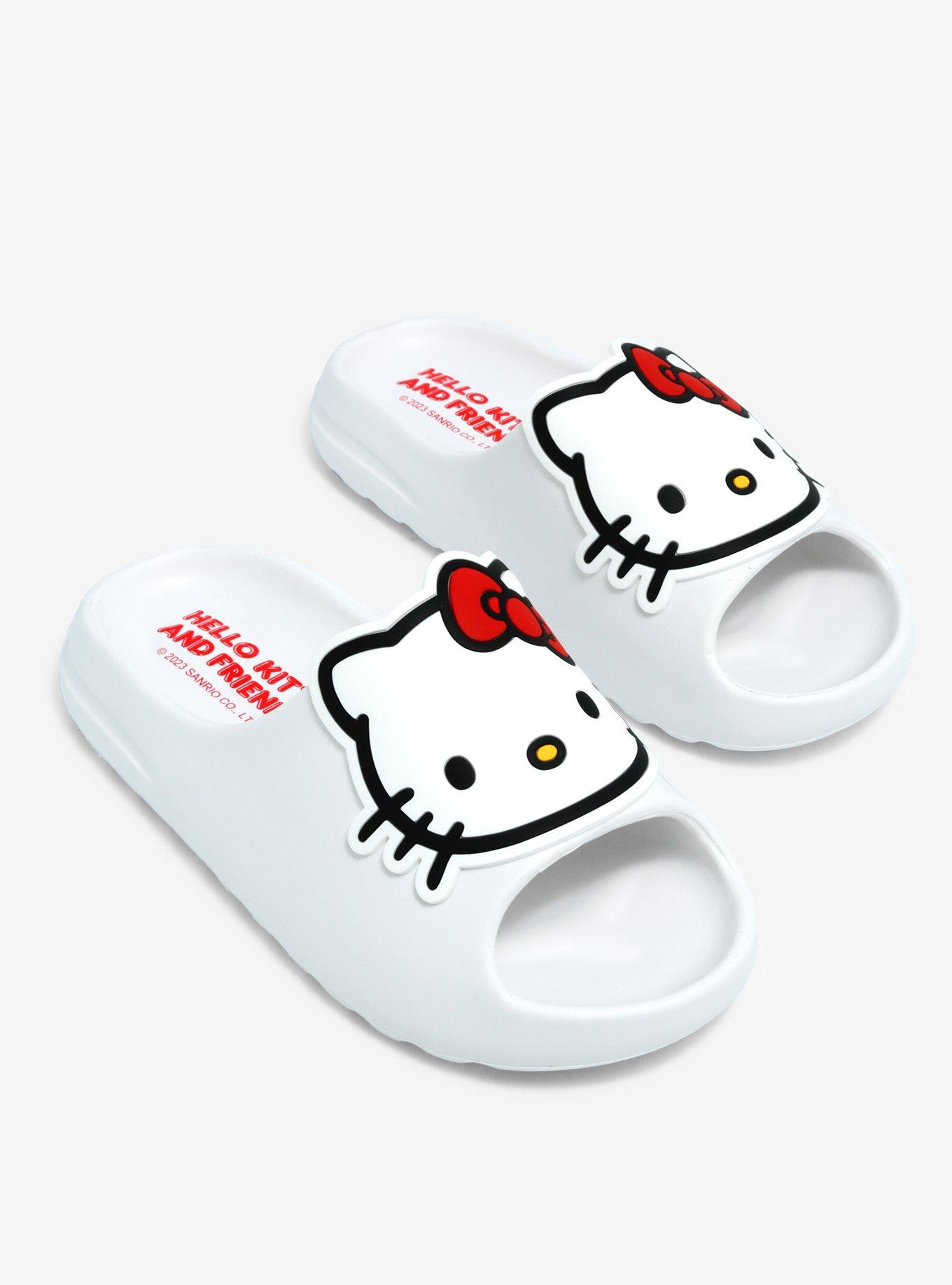 Hello Kitty White Slides