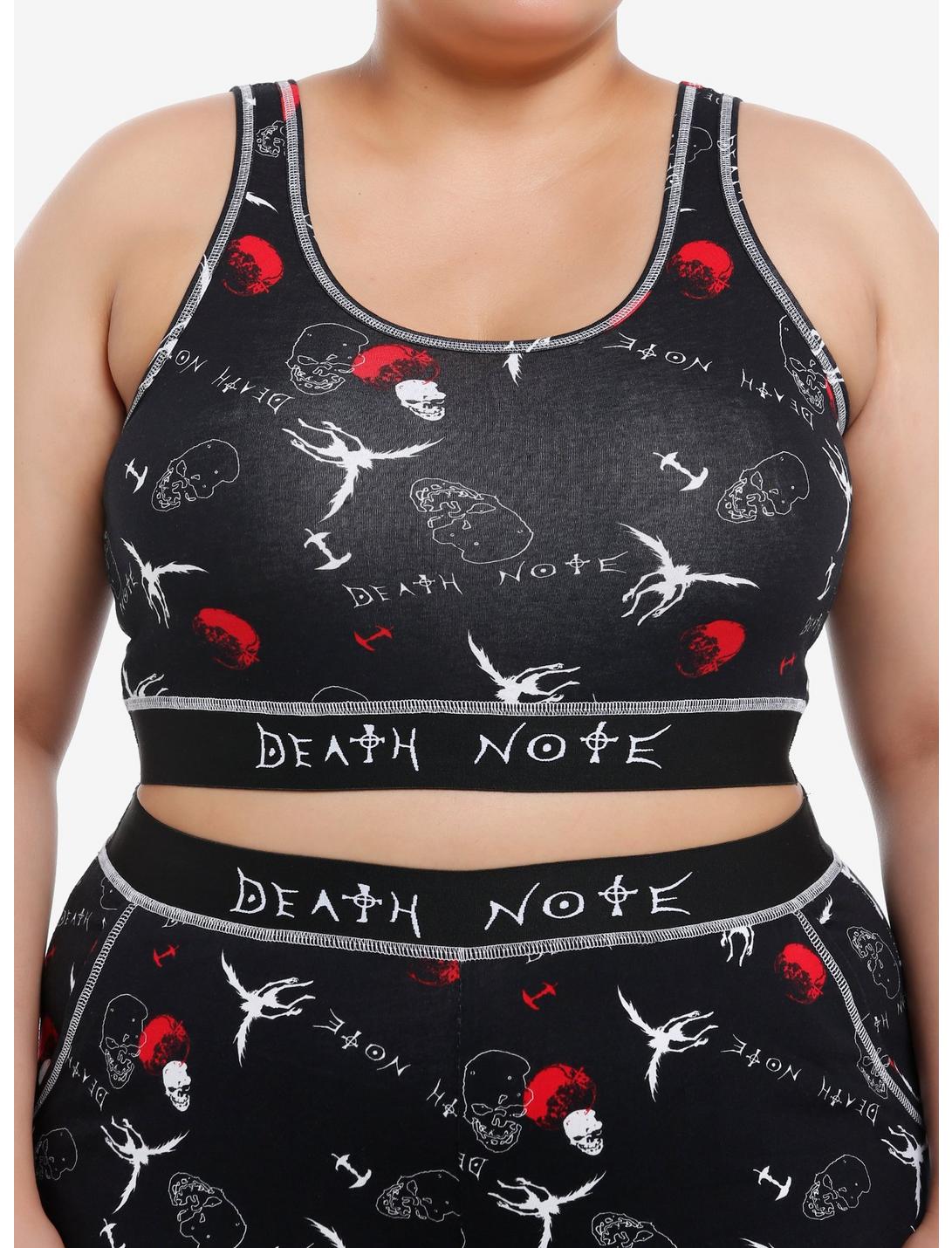 Death Note Ryuk Lounge Girls Crop Tank Top Plus Size, BLACK, hi-res