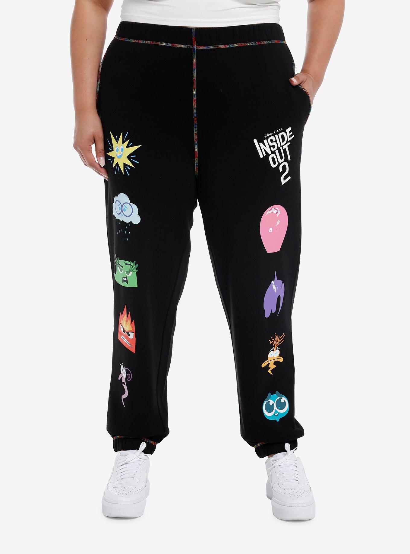 Her Universe Disney Pixar Inside Out 2 Girls Jogger Sweatpants Plus Size, , hi-res