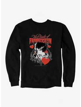 The Bride Of Frankenstein Bride With Hearts Sweatshirt, , hi-res