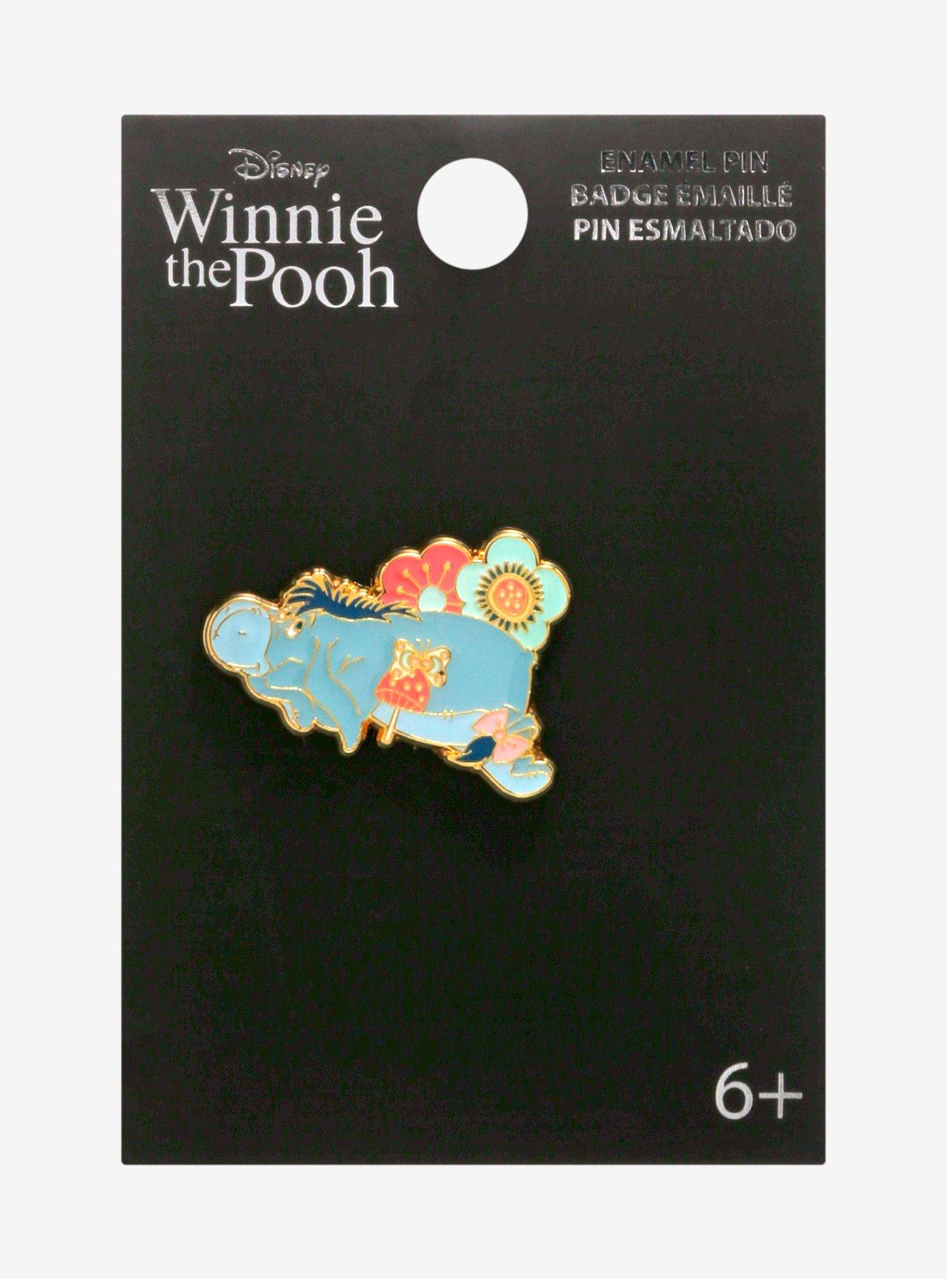 Disney Winnie the Pooh Eeyore Mushroom Floral Enamel Pin