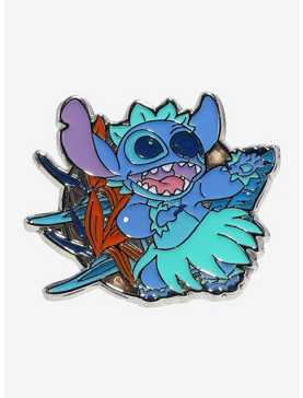Loungefly Disney Lilo & Stitch Hula Stitch Stained Glass Enamel Pin - BoxLunch Exclusive, , hi-res