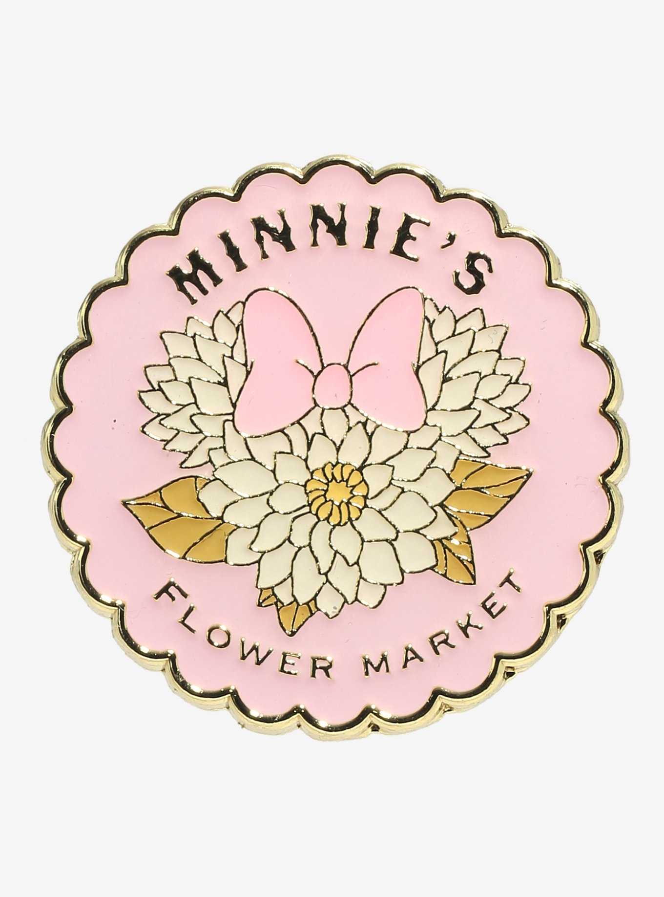 Loungefly Disney Minnie Mouse Minnie's Flower Market Enamel Pin — BoxLunch Exclusive, , hi-res