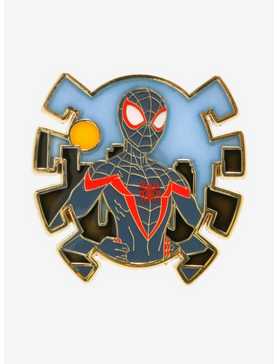 Loungefly Spider-Man: Across the Spider-Verse Miles Morales Stained Glass Enamel Pin — BoxLunch Exclusive, , hi-res