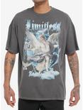 Cosmic Aura™ Limitless Rhinestone Angel Oversized T-Shirt, MULTI, hi-res