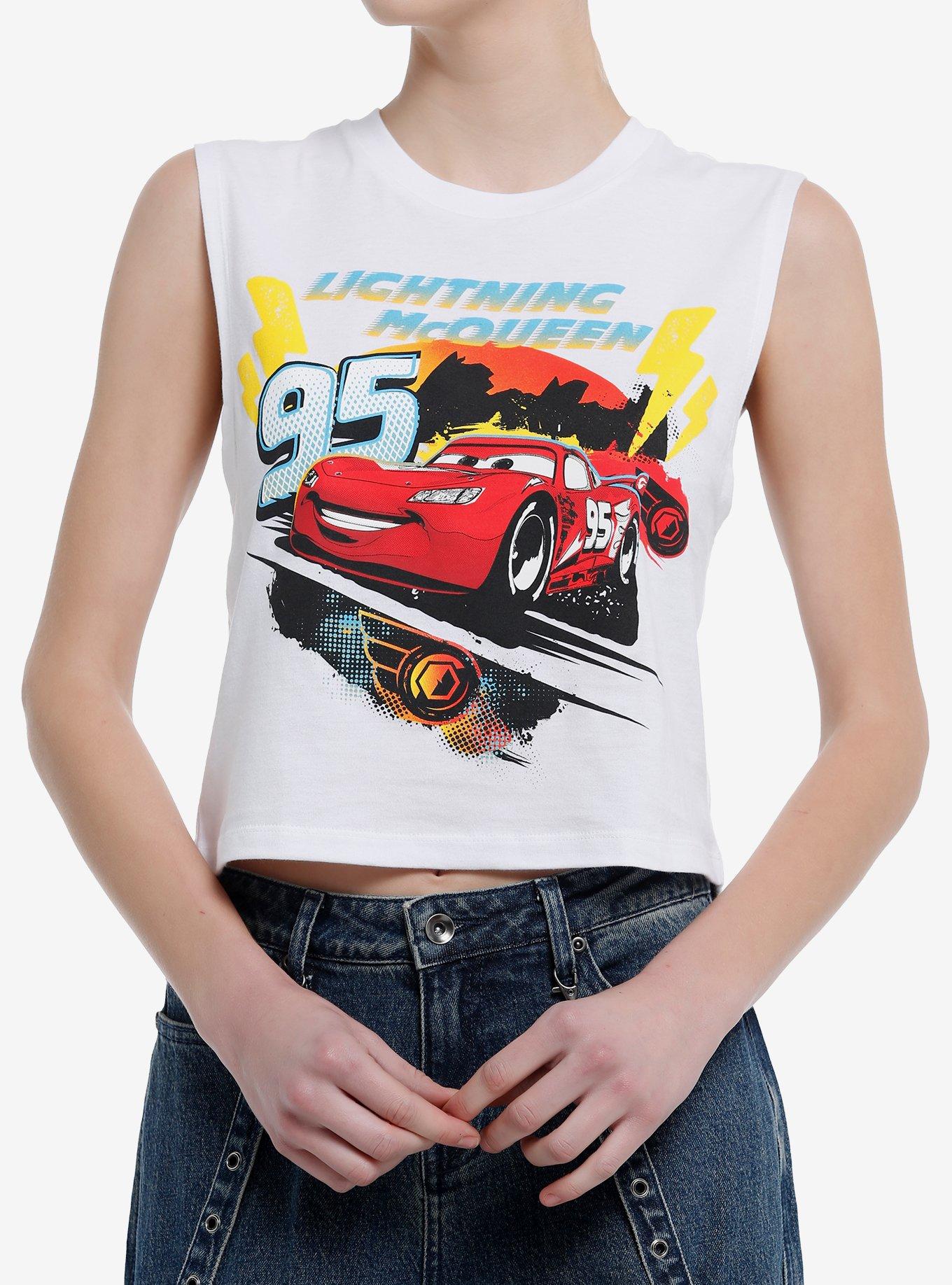 Disney Pixar Cars Lightning McQueen Girls Muscle Tank Top, , hi-res