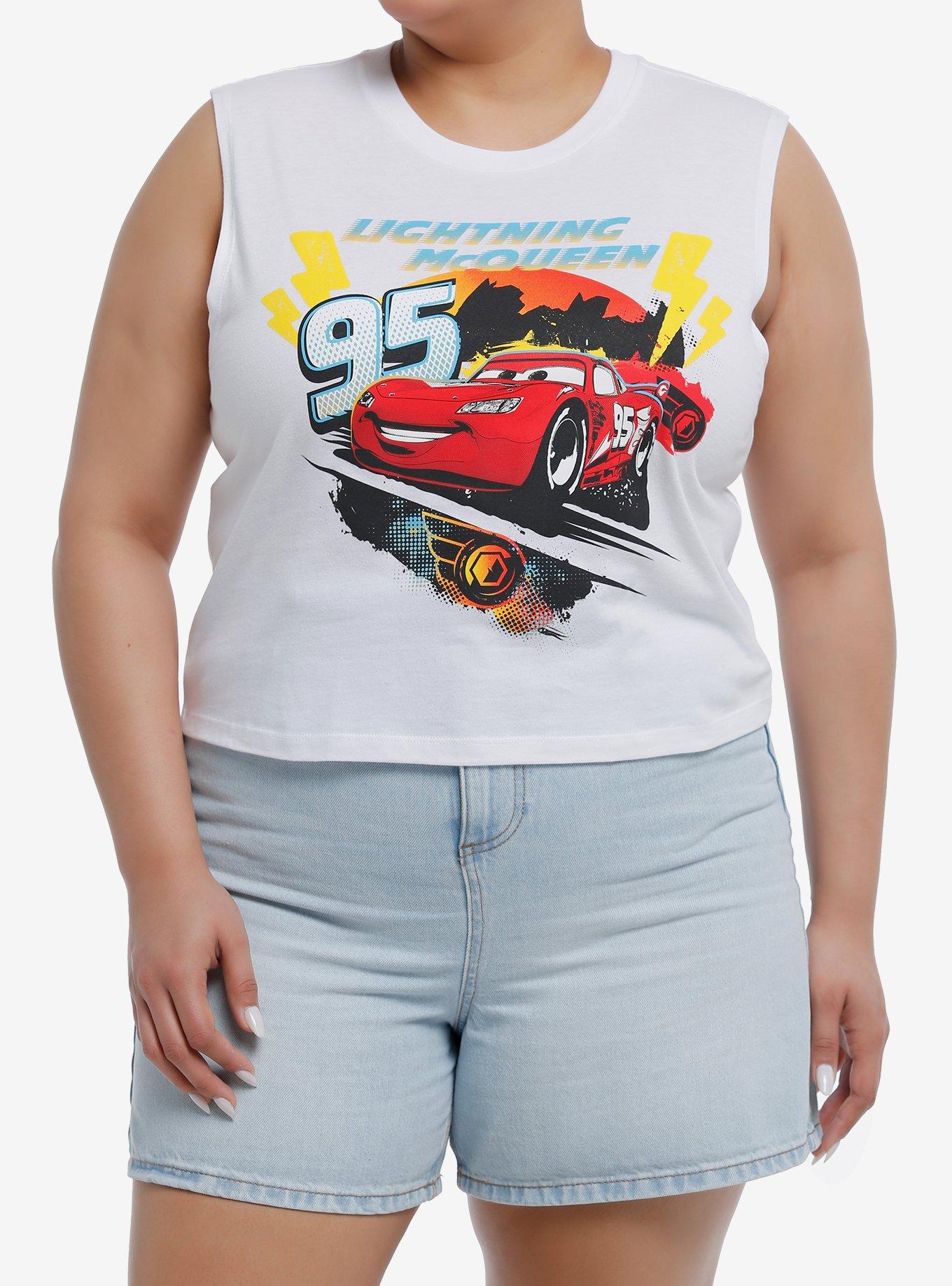 Disney Pixar Cars Lightning McQueen Girls Muscle Tank Top Plus Size, MULTI, hi-res