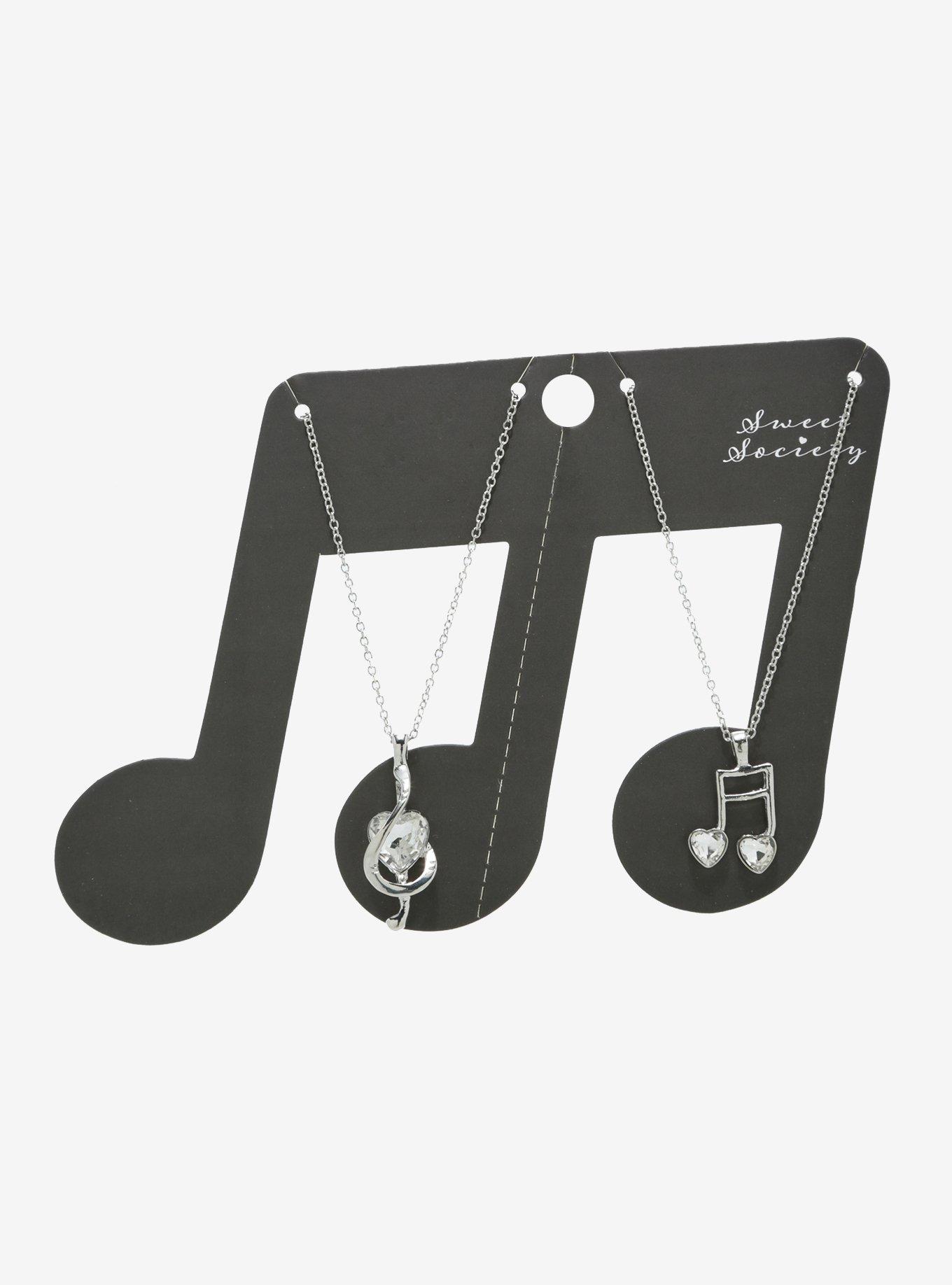 Sweet Society Musical Notes Best Friend Necklace Set, , hi-res view 1