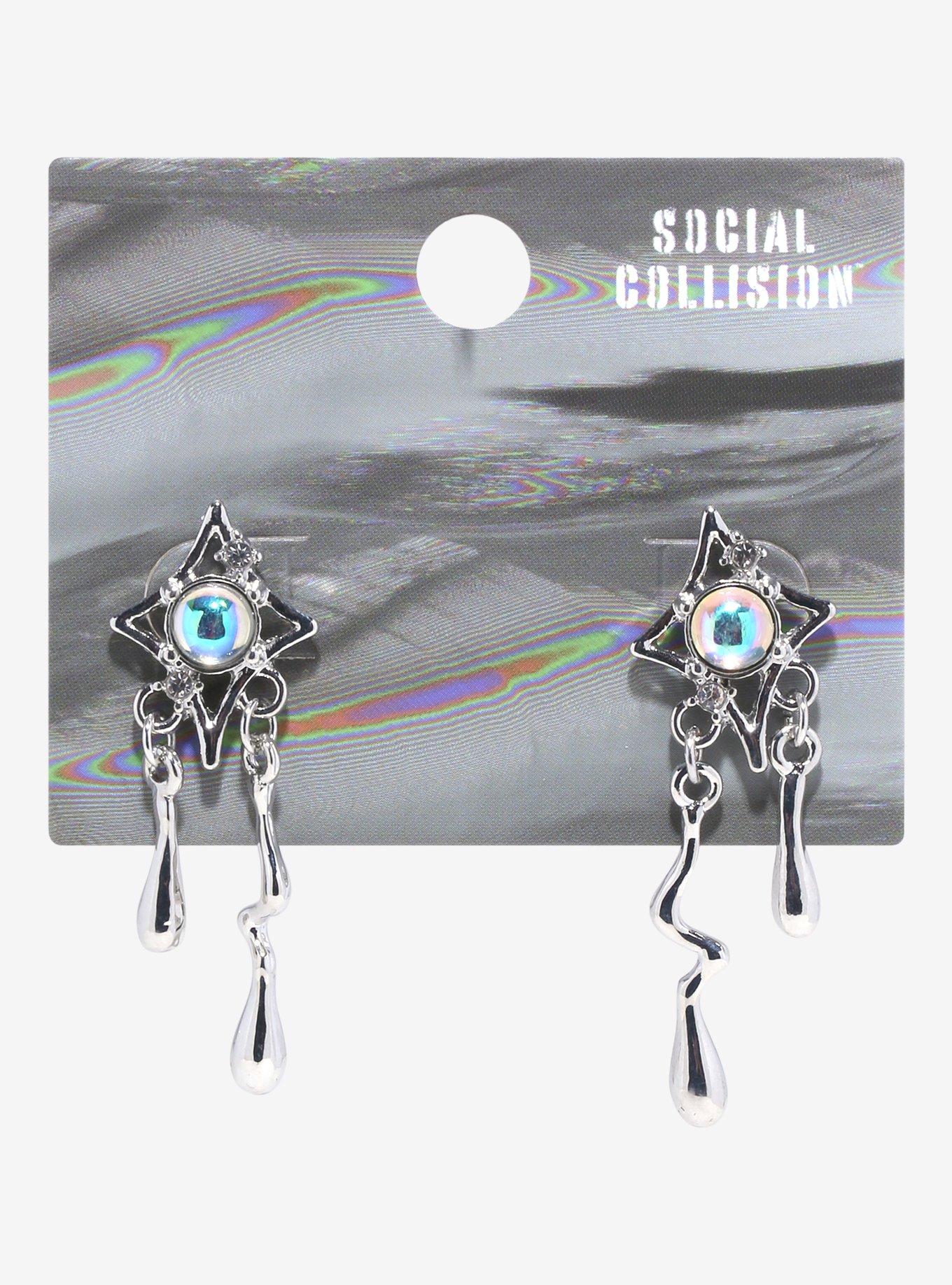 Social Collision Star Drip Drop Earrings