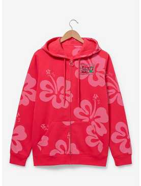 Our Universe Disney Lilo & Stitch Lilo Hibiscus Zip Hoodie — BoxLunch Exclusive, , hi-res