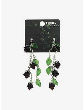 Thorn & Fable Dark Lily Front/Back Earrings, , hi-res