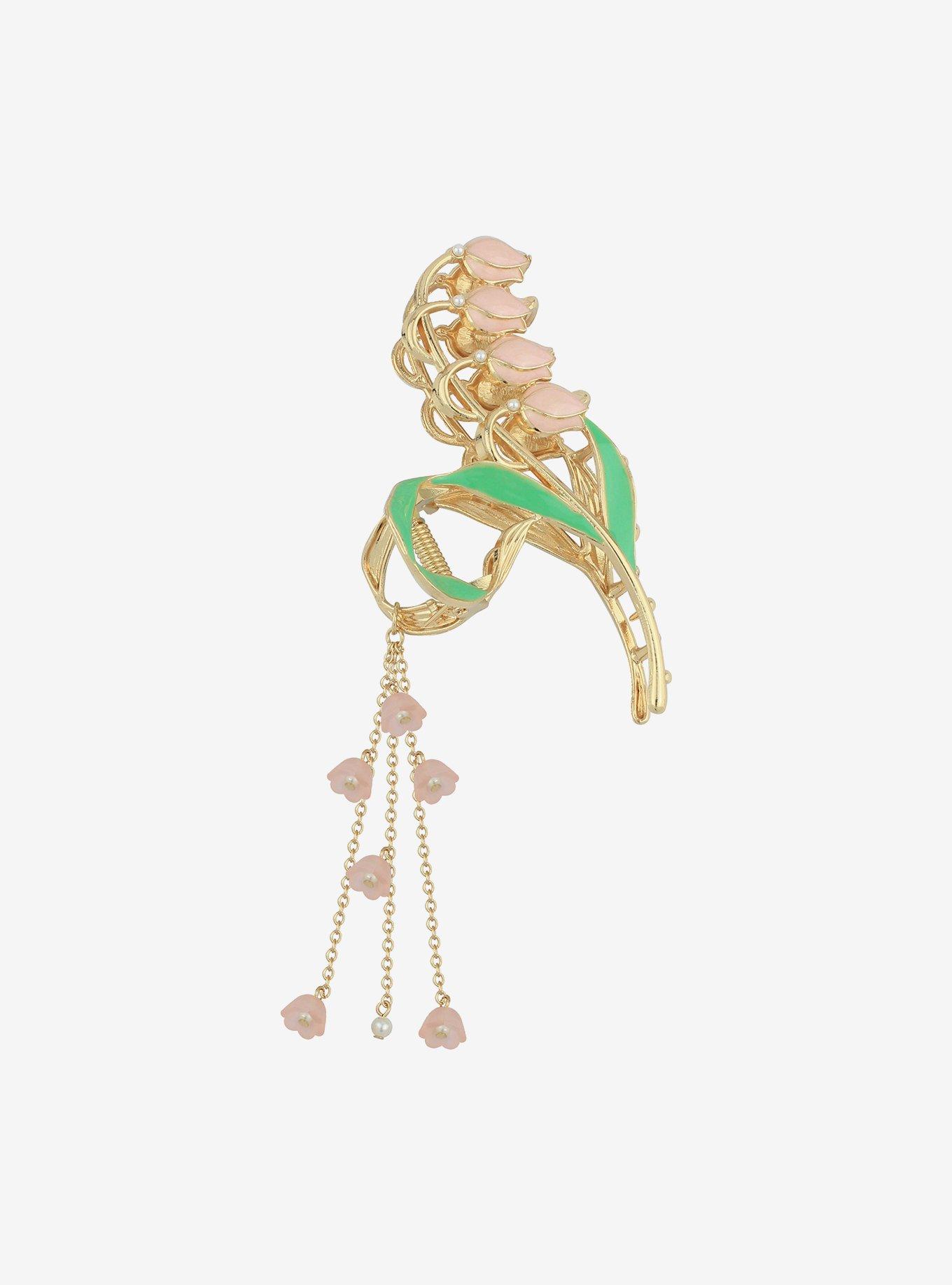 Lily Of The Valley Claw Hair Clip, , hi-res