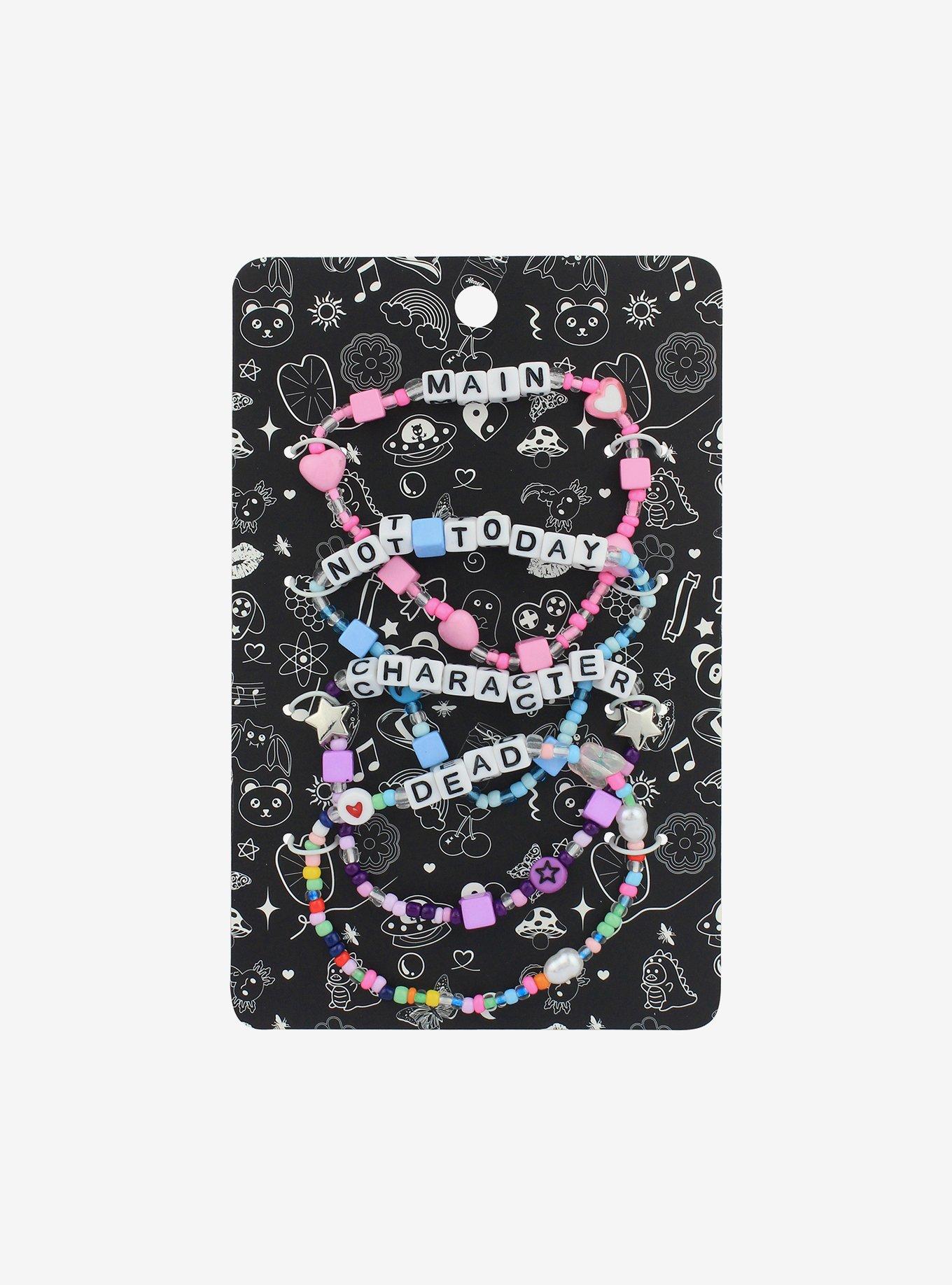 Main Character Not Today Beaded Bracelet Set, , hi-res
