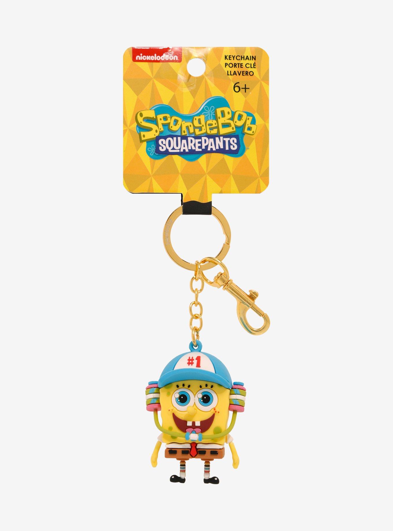 Loungefly SpongeBob SquarePants Ball Cap 3D Keychain — BoxLunch Exclusive, , hi-res