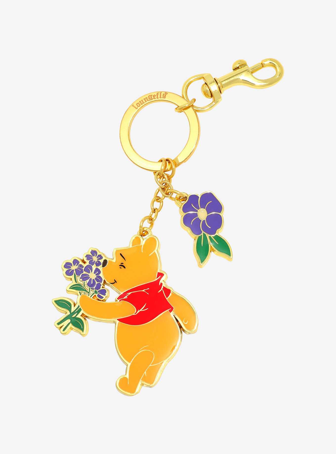 Disney Winnie the Pooh Flower Picking Keychain - BoxLunch Exclusive, , hi-res