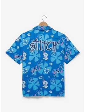 Disney Lilo & Stitch Scrump and Stitch Floral Allover Print Button-Up - BoxLunch Exclusive, , hi-res