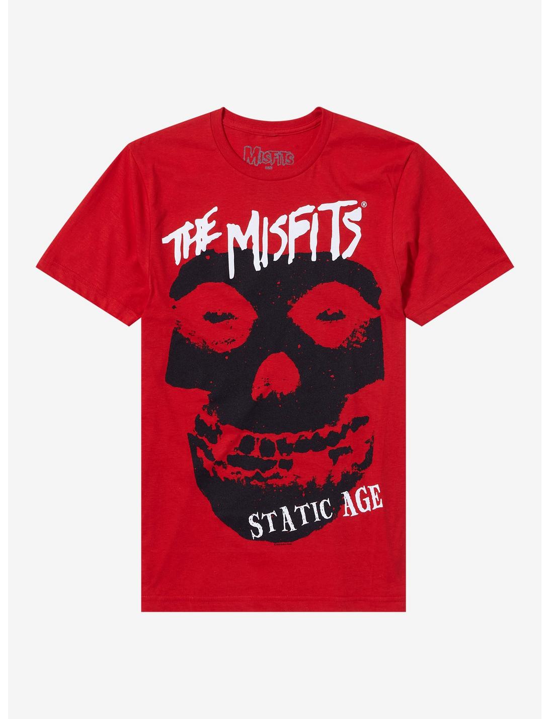 Misfits Static Age Boyfriend Fit Girls T-Shirt, RED, hi-res