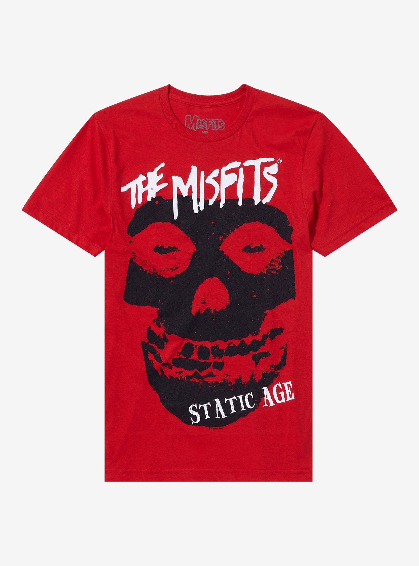 Misfits Static Age Boyfriend Fit Girls T-Shirt, RED, hi-res