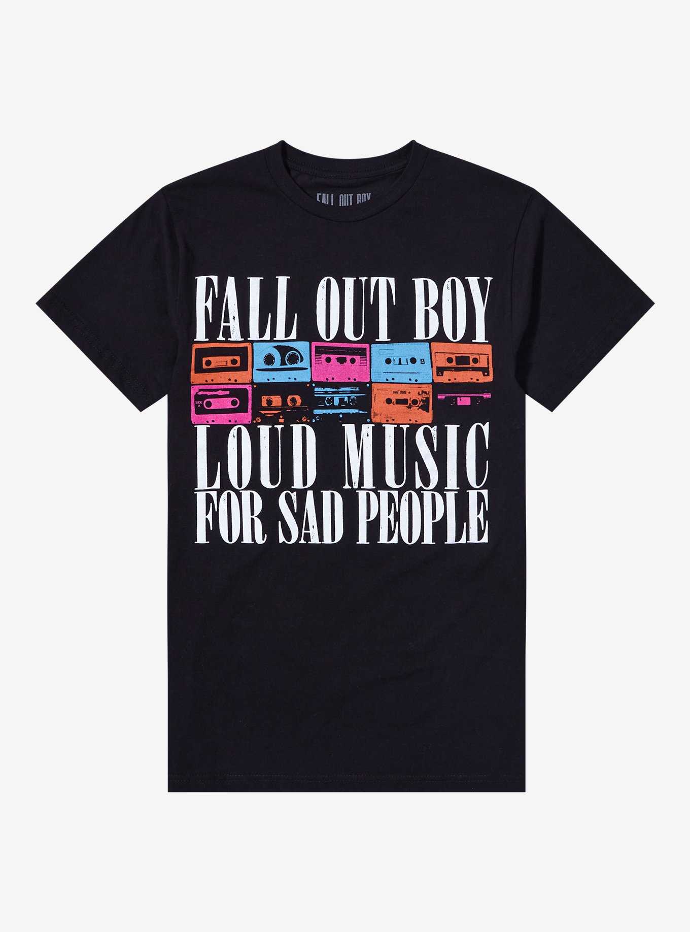 Fall Out Boy Loud Music For Sad People Boyfriend Fit Girls T-Shirt, , hi-res