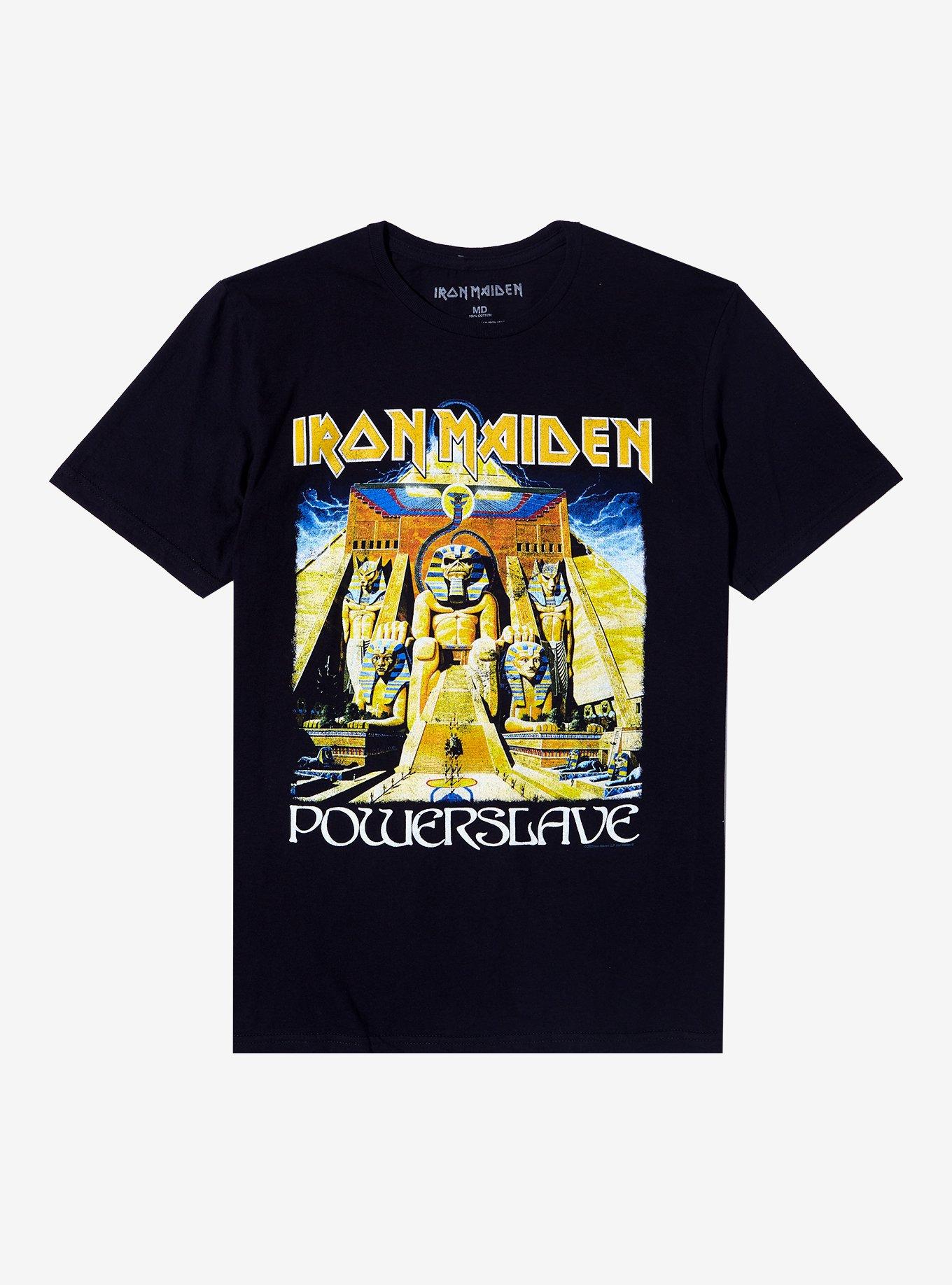 Iron Maiden Powerslave World Slavery Tour T-Shirt, BLACK, hi-res