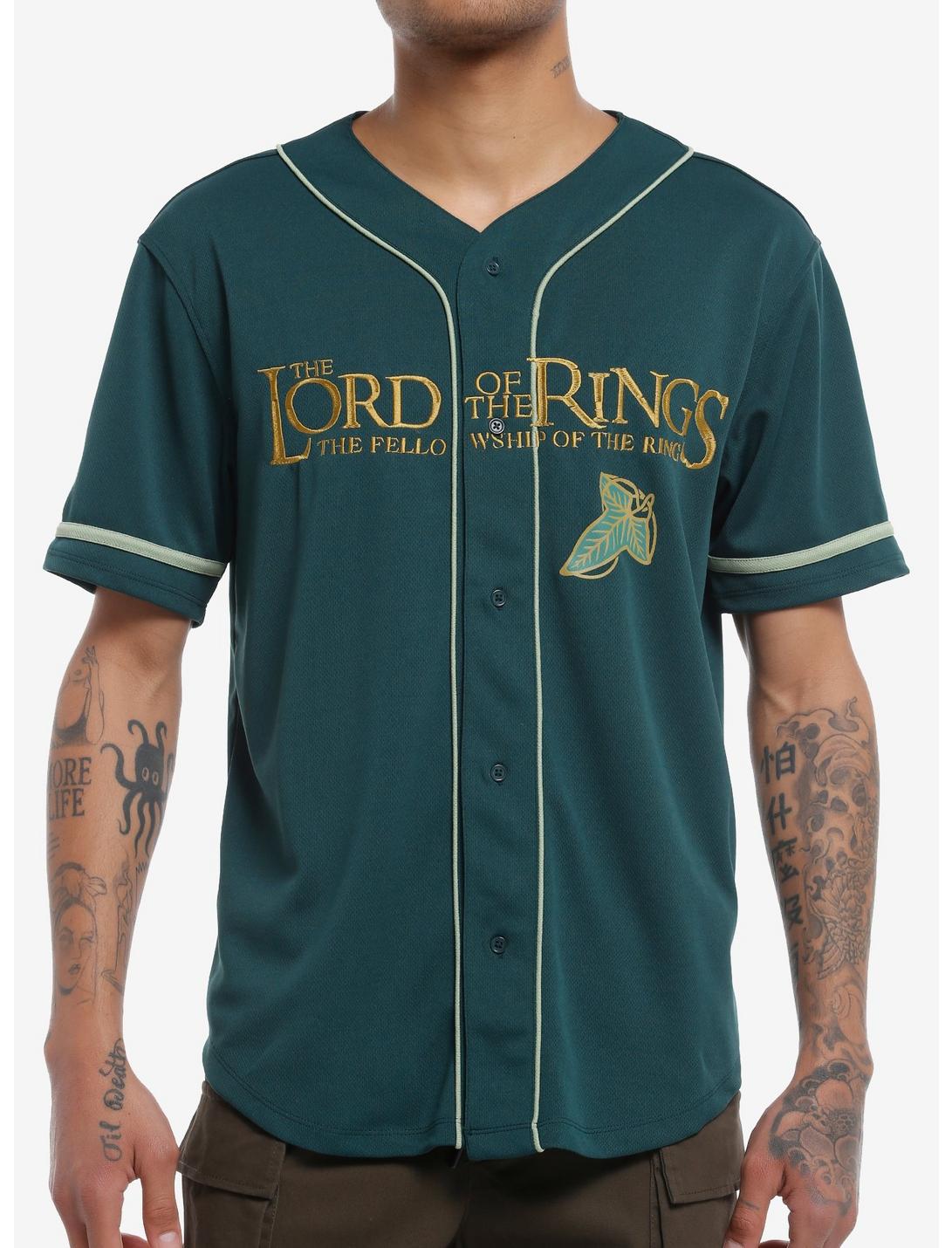 The Lord Of The Rings Fellowship Baseball Jersey, GREEN, hi-res