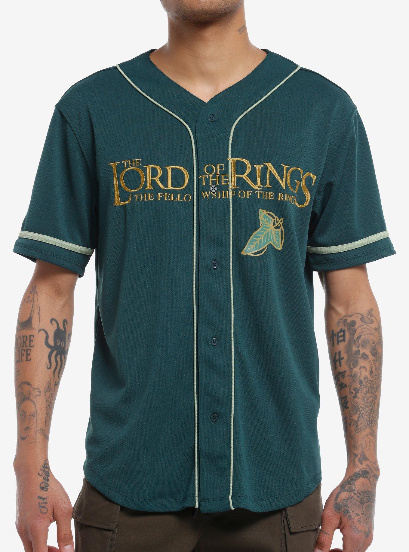 The Lord Of The Rings Fellowship Baseball Jersey, GREEN, hi-res