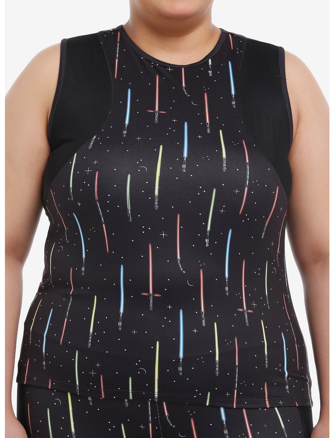 Her Universe Star Wars Lightsabers Active Tank Top Plus Size Her Universe Exclusive, MULTI, hi-res