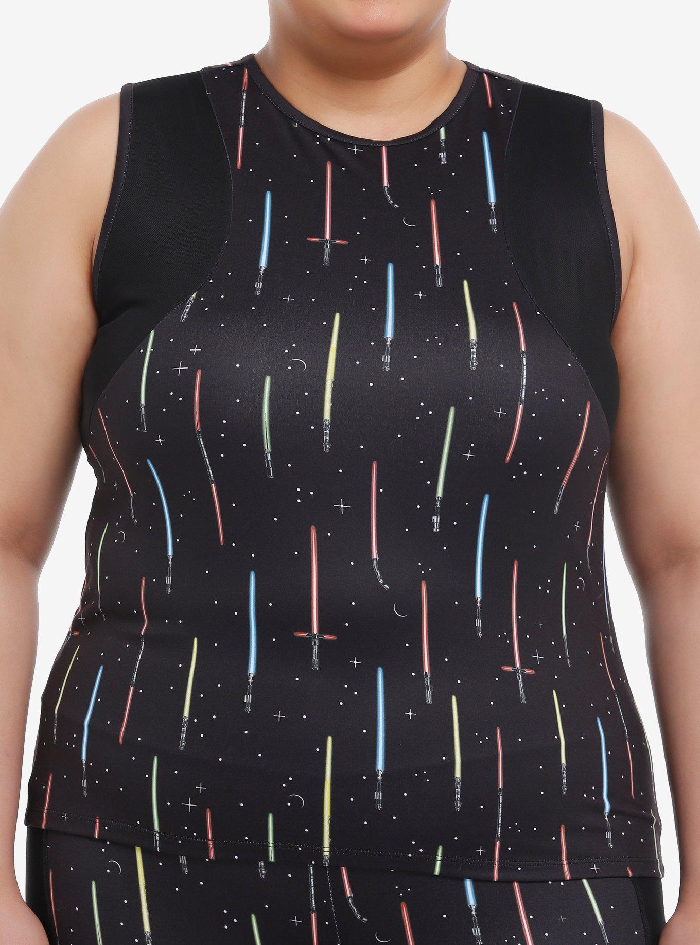 Her Universe Star Wars Lightsabers Active Tank Top Plus Size Her Universe Exclusive, MULTI, hi-res