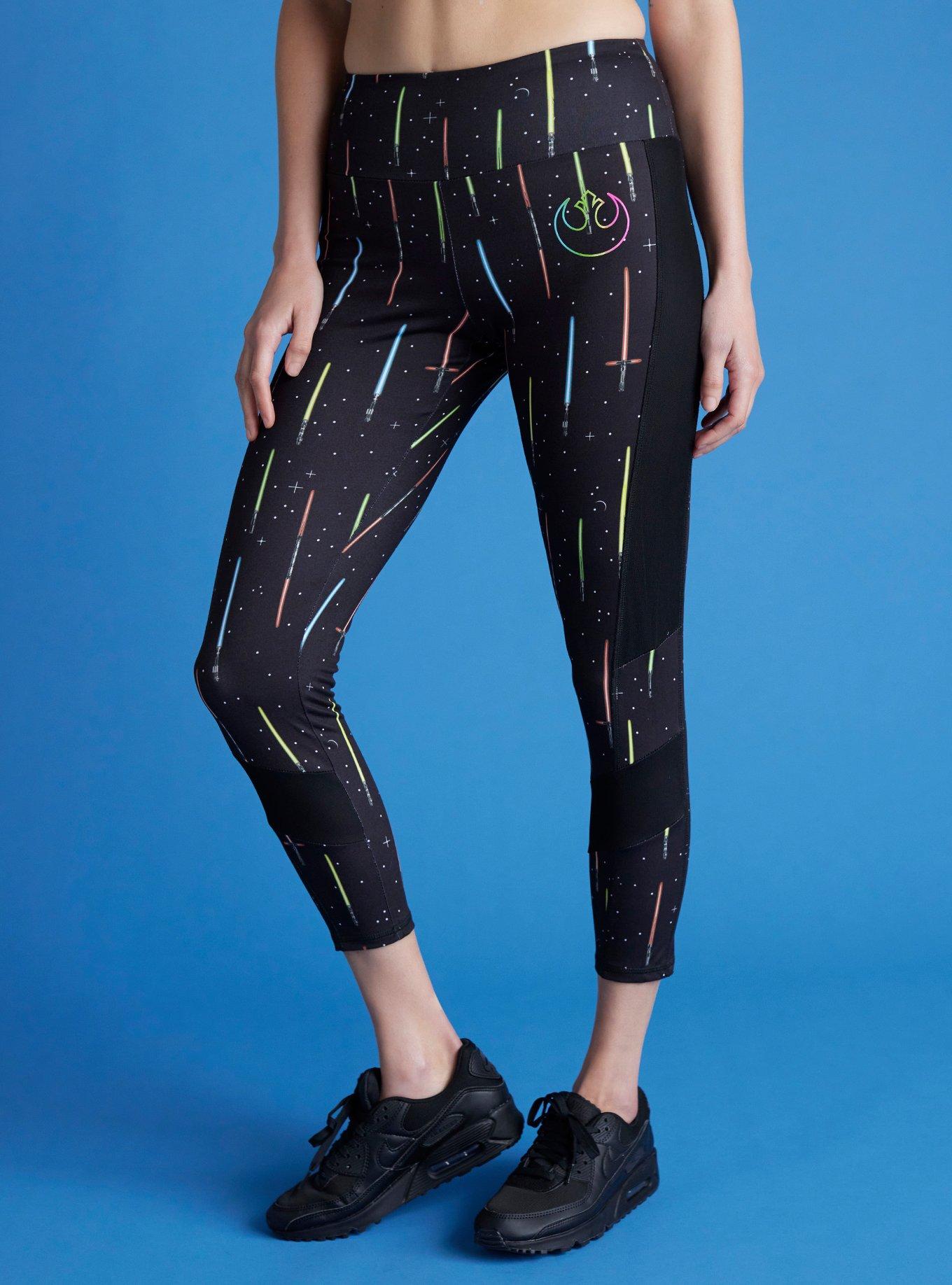 Her Universe Star Wars Lightsabers Capri Active Leggings Her Universe Exclusive, , hi-res